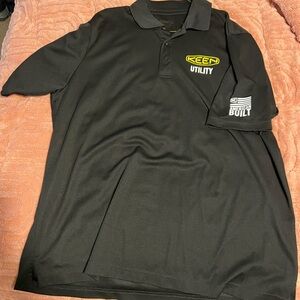 Keen Black Polo Shirt with Yellow Logo